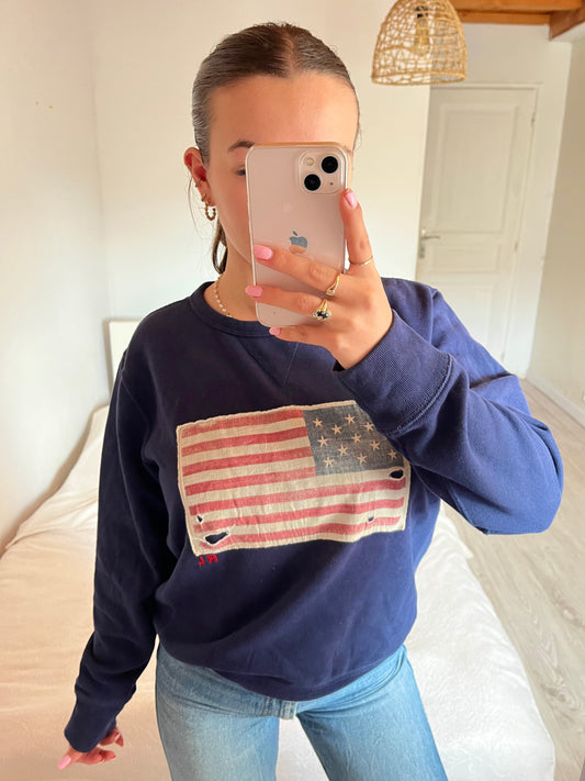 Pull vintage American Flag - L