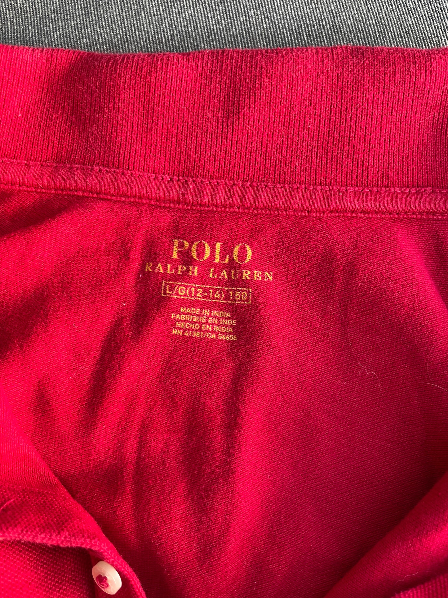 Polo manche courte rouge - XS