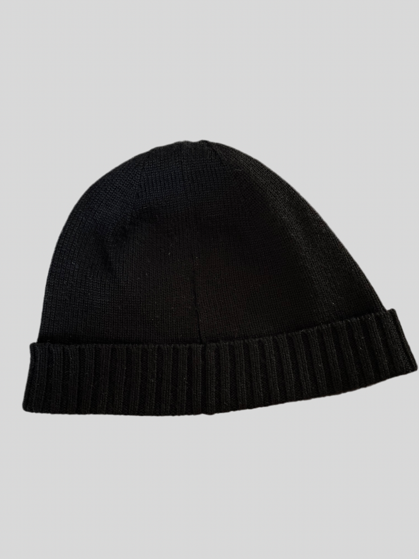 Bonnet en laine noir - Taille Unique