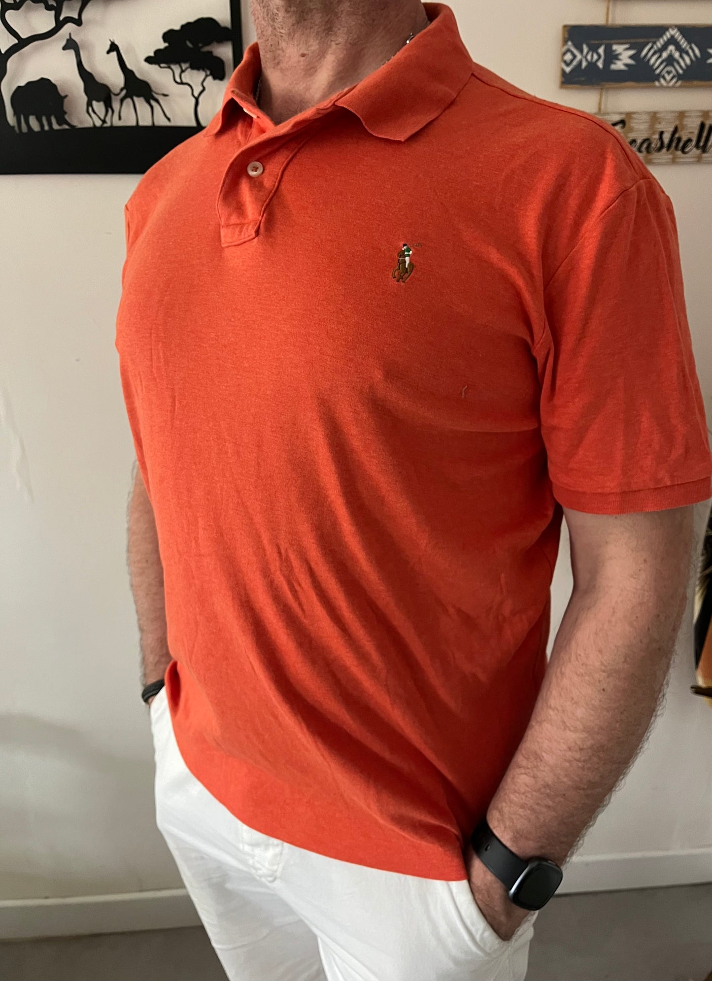 Polo orange - L